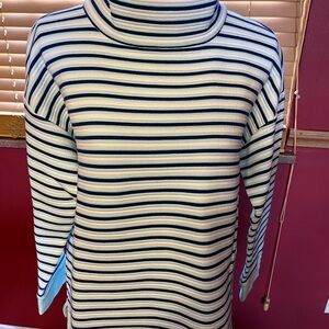 Talbots textured turtle/cowl neck pullover